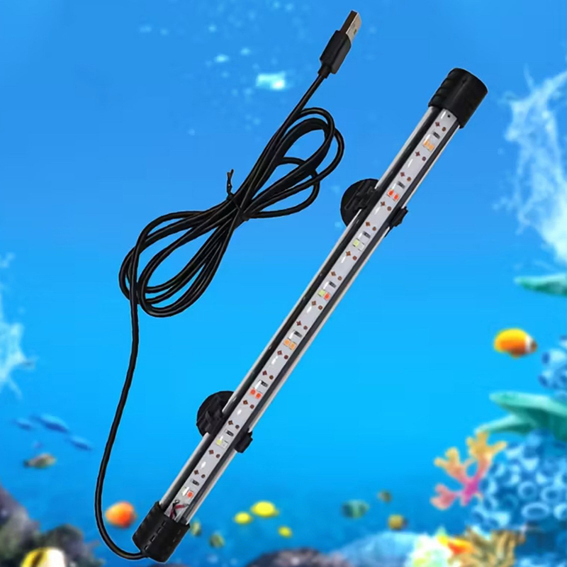Aquarium Plant Ornament - 17-47 см USB-разъем для аквариума, светодиодный