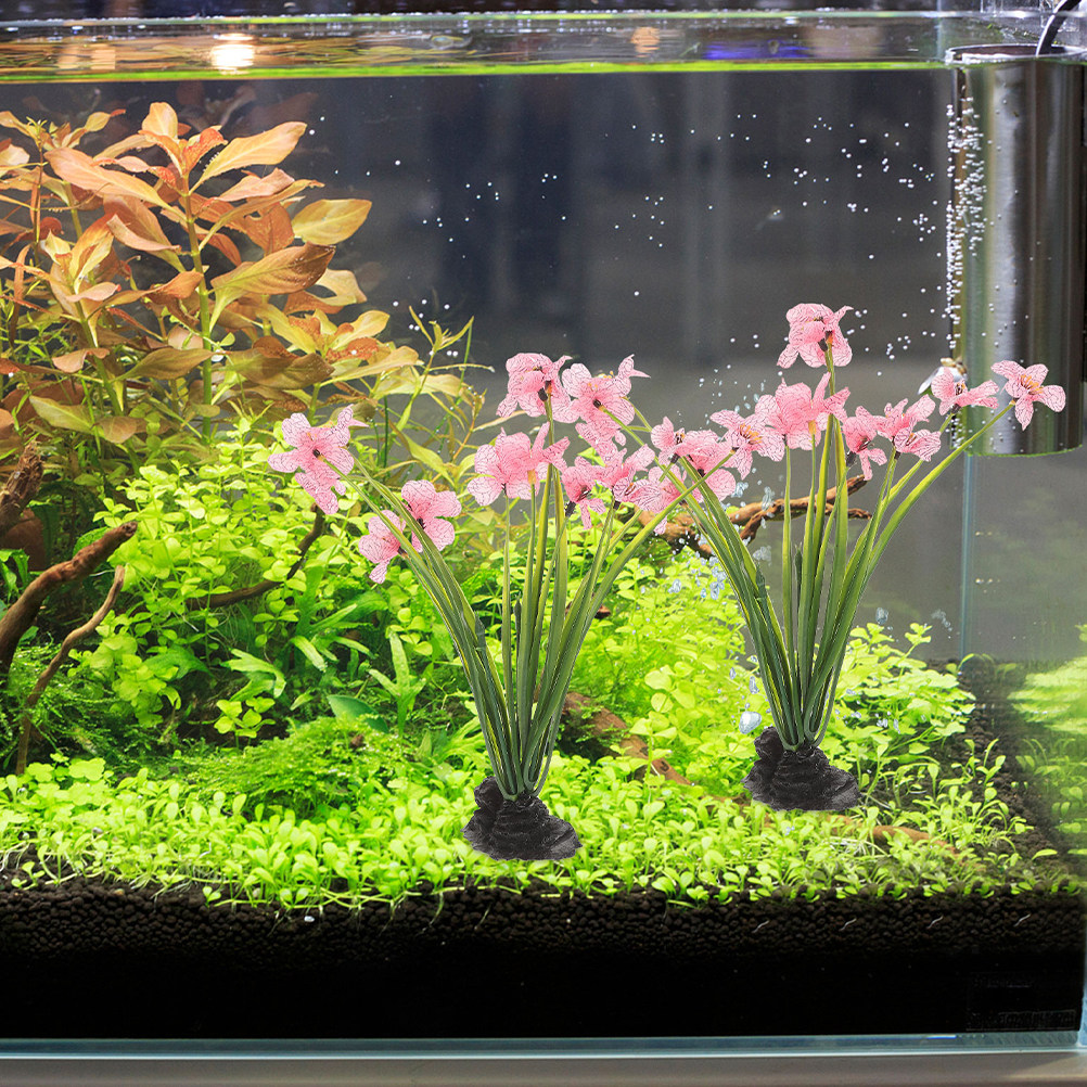 Aquarium Planted Set Up - 3 шт. искусственных растений для аквариума,