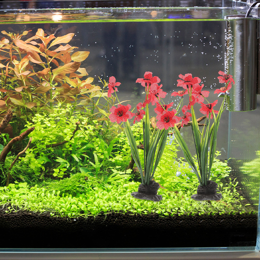 Planted Aquarium For Beginners - 3 шт. реалистичных пластиковых растений для