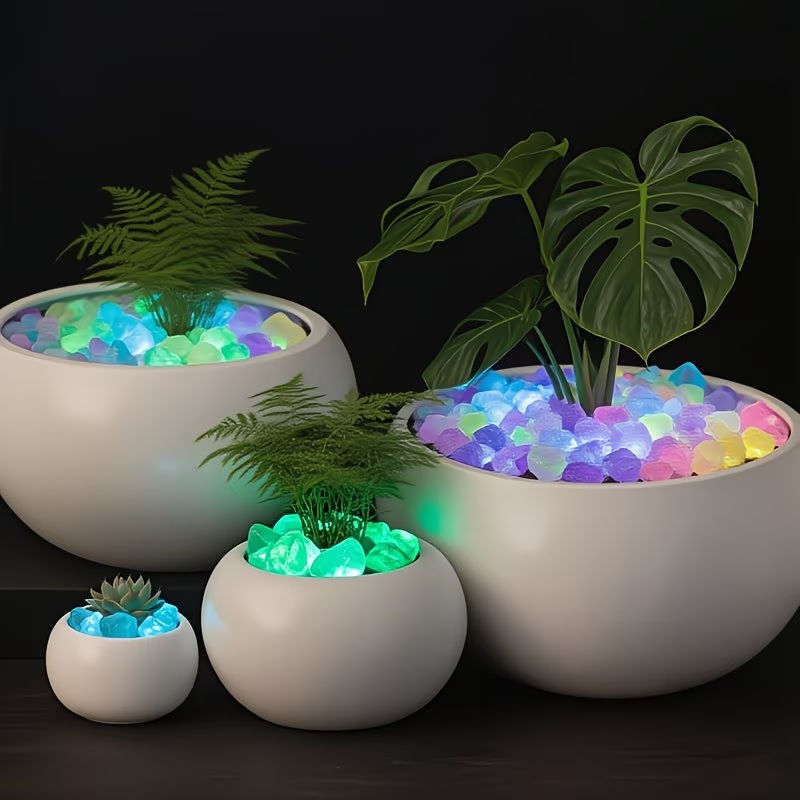 Набор светящихся камешков, 300 – обзор и цена Aquarium Plant Ornament